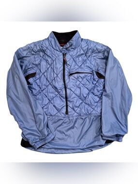 Marmot Quilted Pullover Jacket Blue Women’s Small - Lined Mid-Layer 3/4 Zip